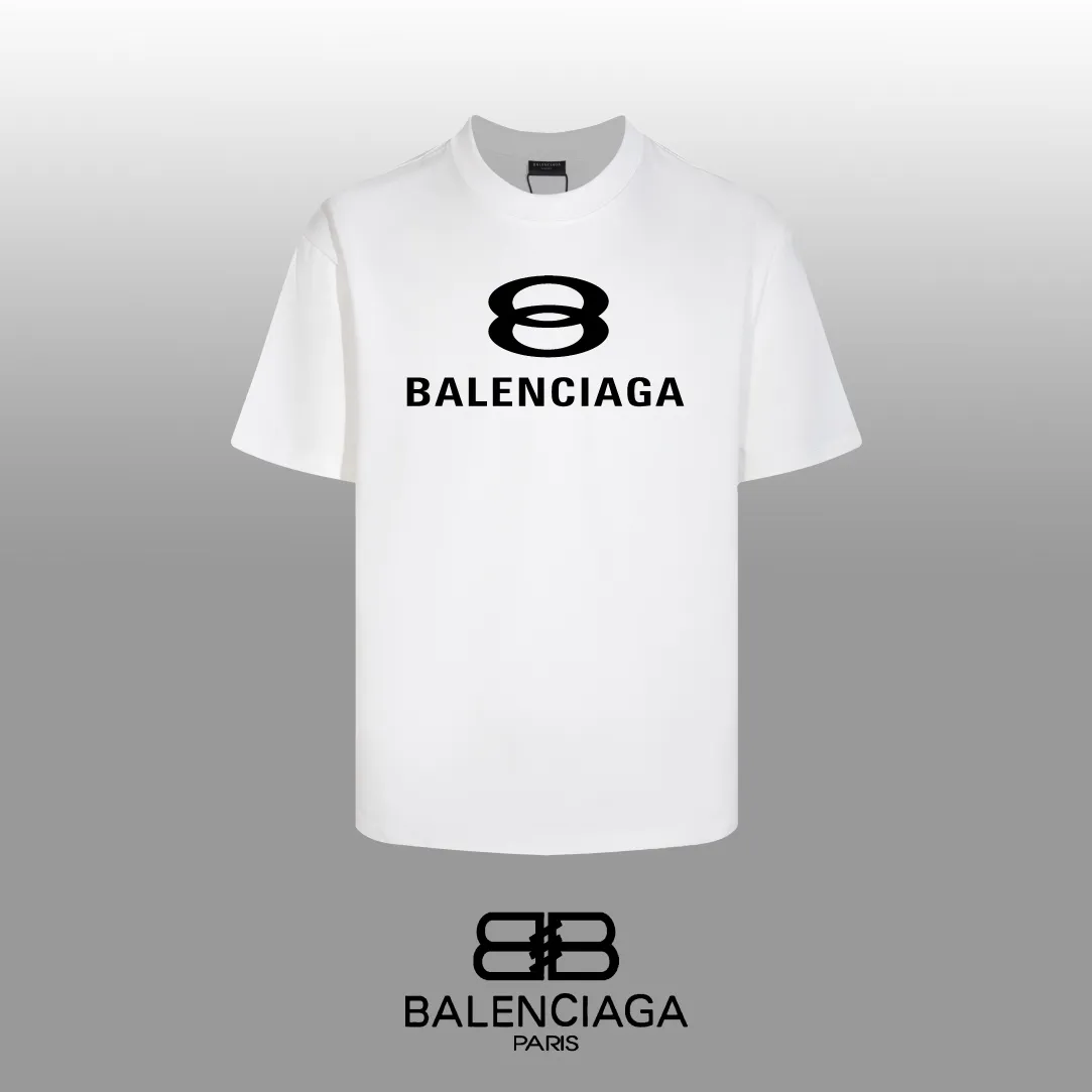 #「 Quality」 《BALENCIAGA 》24SS Classic T Quality - 2 - os 220 -26 280g - 300g 1×1 - Quality ：Black White